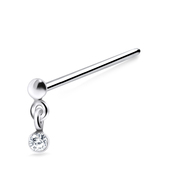 Dangling Stone Straight Nose Stud NSKA-767